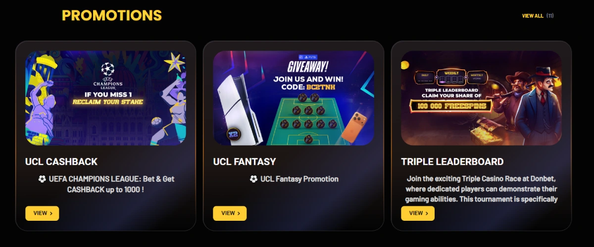 donbet casino promotions